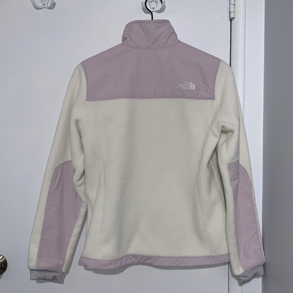 The North Face Denali 2 white and lavender jacket - Picture 7 of 14